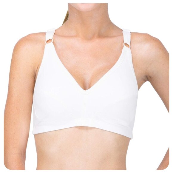 NEW Cottonique 2215 Slimfit Pullover Natural Wire-Free Bra sz 7 38A/B - Picture 1 of 4